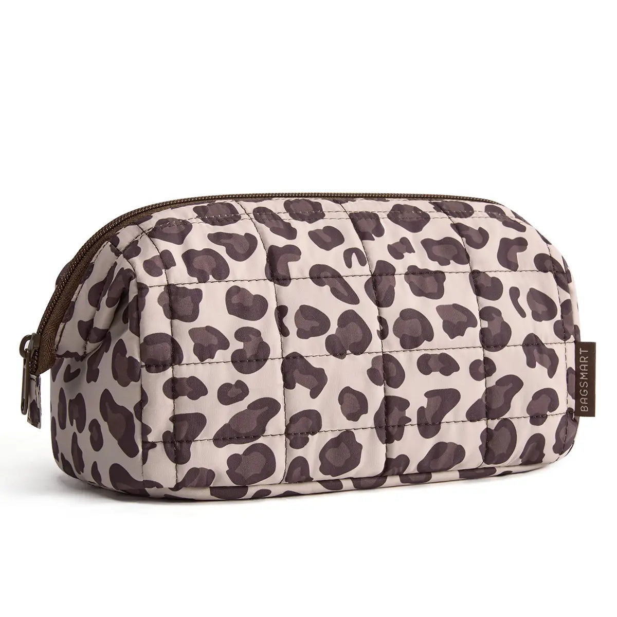 BAGSMART 2 Size Makeup Bag, Puffy Padded Travel Cosmetic Organizer for Women, Wide-Open Makeup Case for Toiletries, Accessories, and Brushes Sohochic