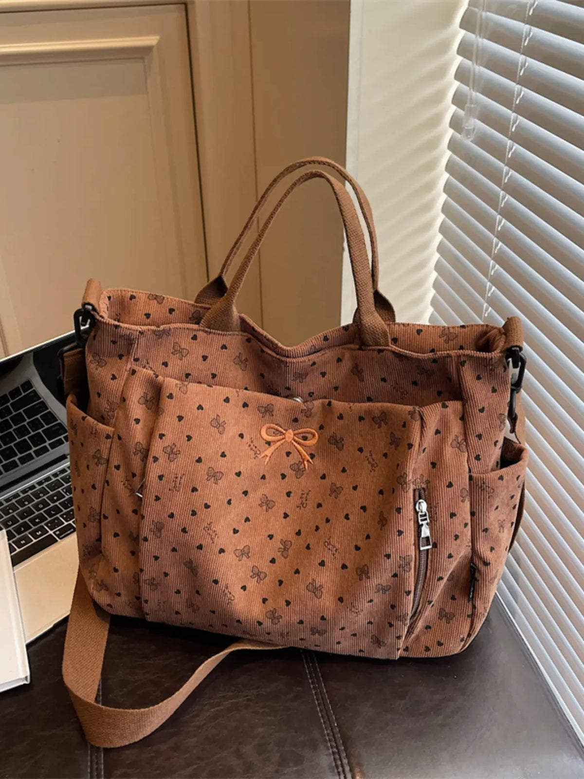 Women'S Solid Color Tote Bag, Fashionable Large Capacity Shoulder Bag for Work & Daily Used, Casual Trendy Versatile High-Quality Daily Commuting Bag