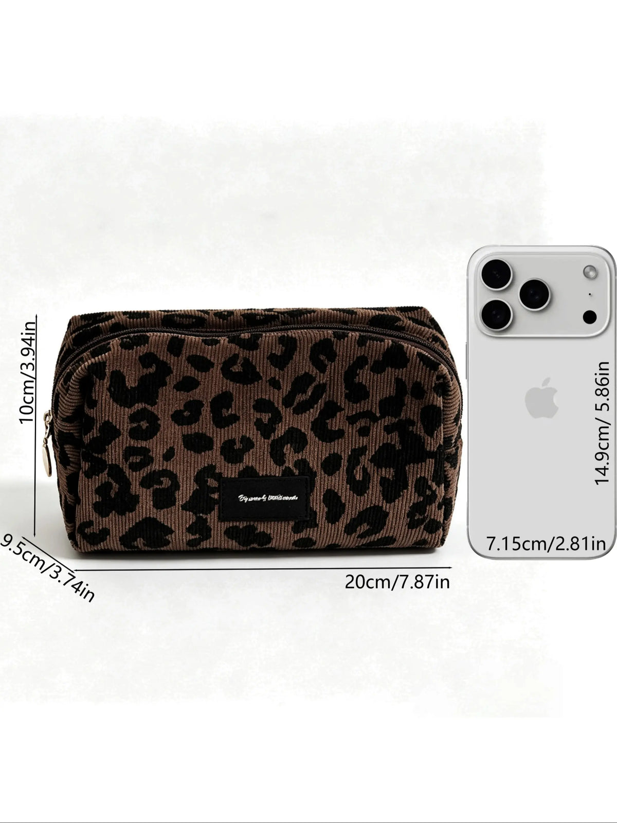 Leopard Print Makeup Bag, Large-Capacity Cosmetic Storage Pouch, Sexy Style Vanity Purse, Cosmetic Travel Bag, Lipstick Organizer for All Season, Portable Makeup Pouch, Travel Cosmetic Bags