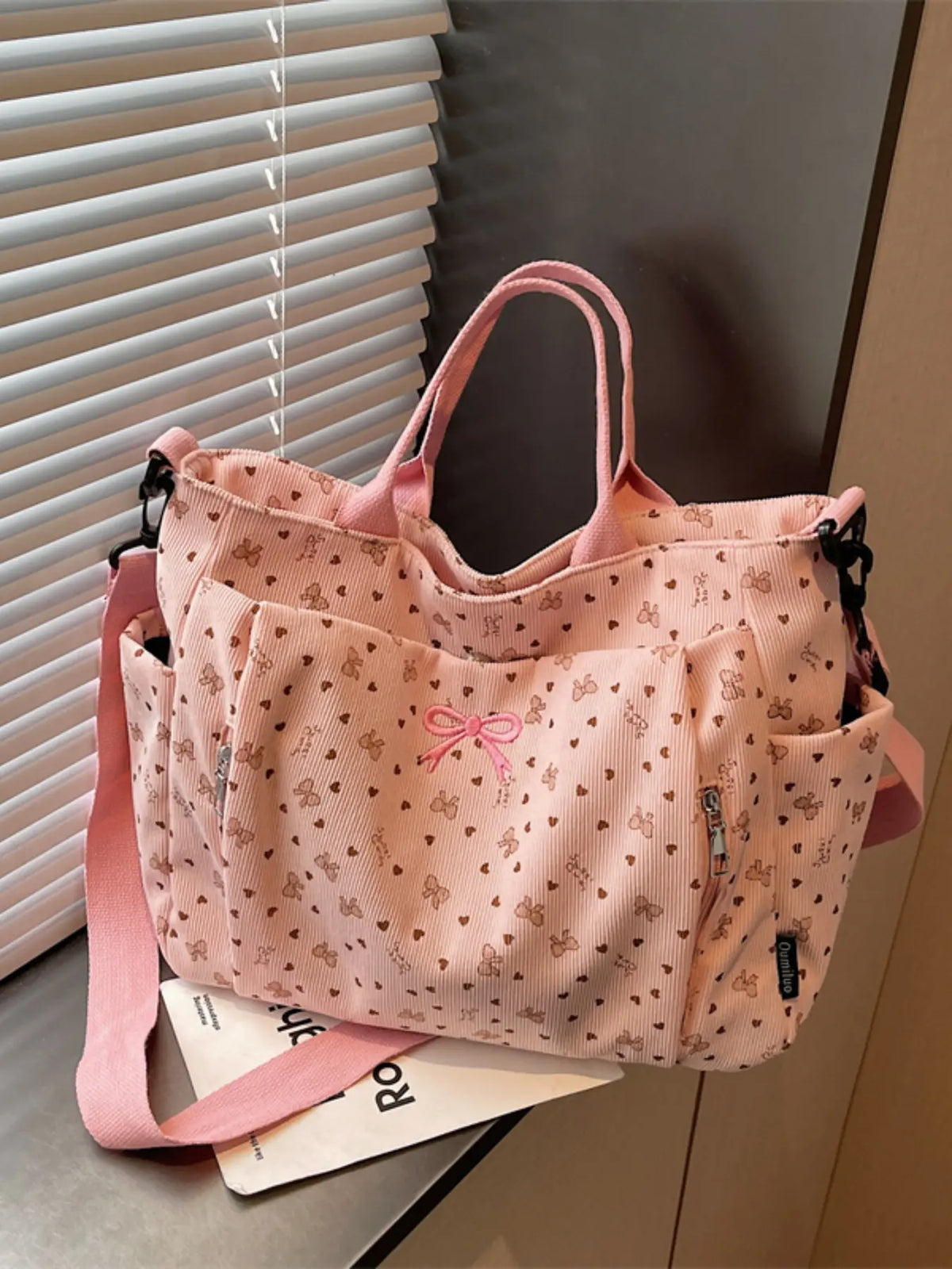 Women'S Solid Color Tote Bag, Fashionable Large Capacity Shoulder Bag for Work & Daily Used, Casual Trendy Versatile High-Quality Daily Commuting Bag