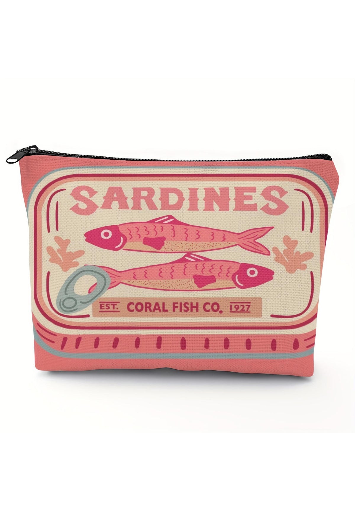 Sardine Makeup Bag — Quirky, Compact & Perfect for Gifting